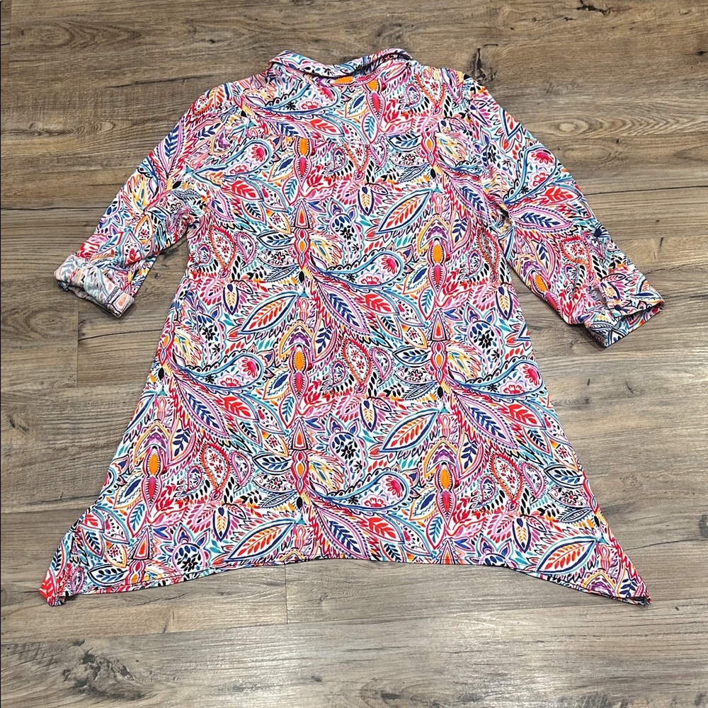 Cupio Multicolor Paisley Cape